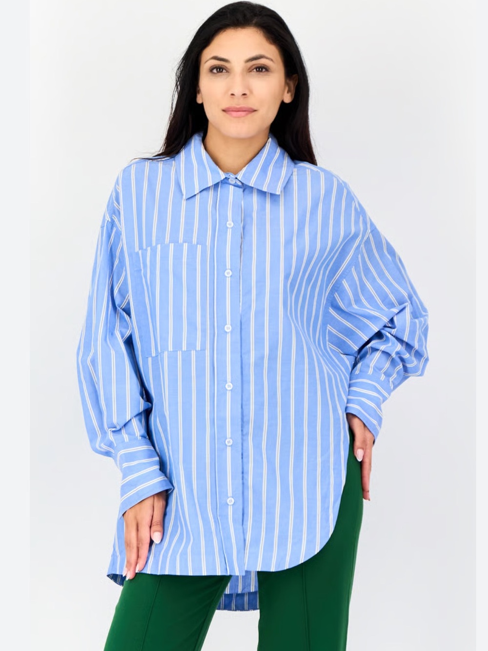 Bershka Striped button down shirt XS/S